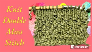 Knit // Double Moss Stitch