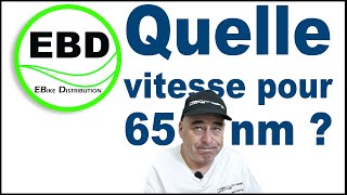 Réponse vidéo à Geoffrey,  quelle vitesse pour 65 nm ?