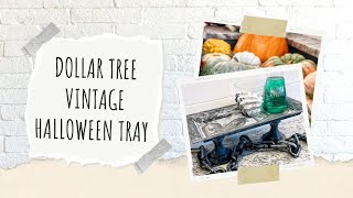 Dollar Tree Vintage Halloween Tray