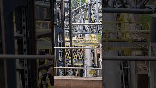 Smiler vertical lift hill off ride POV - UHD - Alton rowers