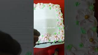 ഈ cake decoration ഇഷ്ടായോ || Simple cake design #shorts #shortvideo #cake #1million #trending #viral