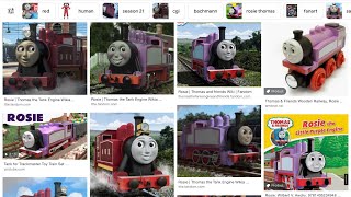 ROSIE GOOGLES HERSELF | Little Lavender Pink/Red Tank Engine