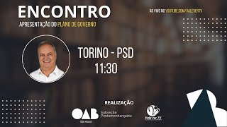 [AO VIVO] Eleições 2024: TORINO ( PSD ) -  Candidatos à Prefeitura Pindamonhangaba