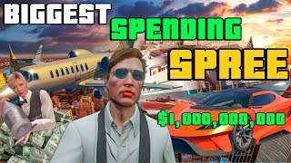 BIGGEST SPENDING SPREE - $1BILLION Part1 - GTA 5 Online