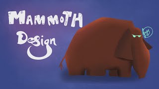 Cute Mammoth illustration made on Procreate Ipad/ Hire a designer/ fiverr