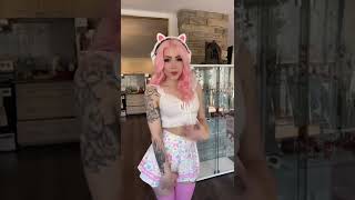 jiggle jiggle gorgeous cute girl pink hair dance must Watch #tiktok #shorts #viral #dance #cosplay