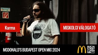 McDonald's Budapest Open Mic válogató – Miskolc // Karma: Számmisztika