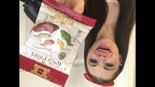 ASMR Harry Potter Jelly Slugs Snack Mukbang Taste Test satisfying mouth sounds chewing whispering