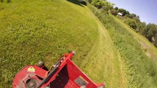 Warning! Maximum Pitch Exceeded!  Side Hill Mowing