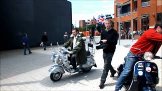 Lambretta and Vespa Scooters Mods and Skins (8-7-12) Belgrade Square Coventry.wmv