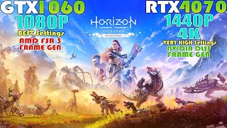 GTX 1060 - RTX 4070 ~ Horizon Zero Dawn Remastered | 1080P, 1440P and 4K Performance Test