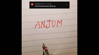 ANJUM ❤️ logo comment your name #viral #trending #instagram #art #short feed