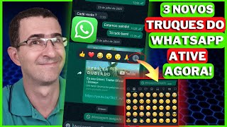 VEJA AGORA! 3 NOVOS TRUQUES DO WHATSAPP QUE ACABARAM DE CHEGAR E VOCÊ NÃO CONHECIA!