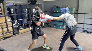 SPARRING AT THE BOXING GYM!!!