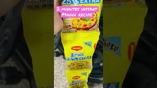 2 Minutes Instant Maggi Recipe | Maggi meri duniya | Easy Maggi Recipe | #shorts #youtubeshorts #ad