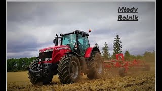 Agregowanie po ściernisku|| NEW Massey Ferguson 8680 [GoPro#7]㋡ //Młody Rolnik✯