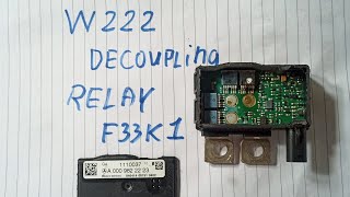 mercedes s .w222 decoupling relay.