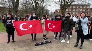 Hollanda'da polisin öldürülen Türk genciyle ilgili ırkçı söylemleri protesto edildi