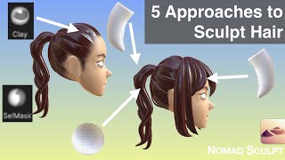 Different Ways to Sculpt Hair | Nomad Sculpt