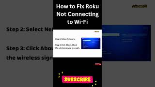 How to Fix Roku Not Connecting to Wi-Fi #shorts #shortvideo