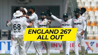 England 267 All Out | Pakistan Lost 3 Wickets | 13 Wickets in First Day #pakvseng