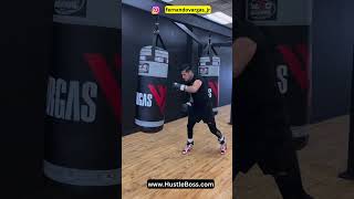 Fernando Vargas Jr. (12-0, 11 KO’s) Breaking in Heavy Bags at New Gym in Las Vegas