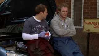 coronation street Tommy & Tyrone at the garage again may 2013