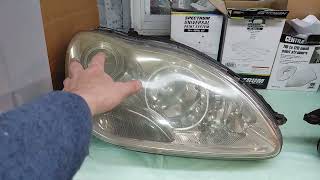 Mercedes S600 W220 headlight repair. part 2