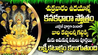 శుక్రవారం - కనకధారా స్తోత్రం వింటే మీ ఇంట్లో ధన వర్షం కురుస్తుంది | Kanakadhara Stotram