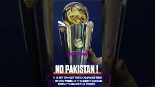 Champions Trophy NOT in PAKISTAN! #shots #shotrs #iccchampionstrophy2025 #cricketnews #cricket