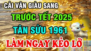 Từ Nay Đến Trước Tết 2025, Tuổi Tân Sửu 1961, Làm Ngay Điều Này Tránh Họa Đón Lộc, Tết Giàu To