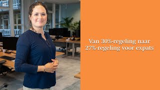 Van 30% regeling naar 27% regeling voor expats