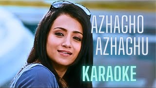 Azhagho Azhaghu | Karaoke | Vishal, Trisha | with Lyrics