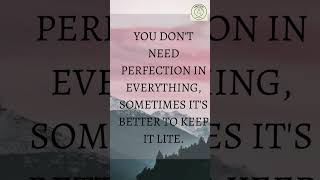 Don't be perfect - Embracing Imperfection #shorts #imperfections #motivation