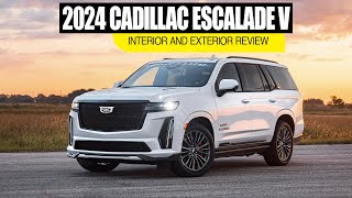 2024 Cadillac Escalade v - sound, walk around interior and exterior supercharged performance