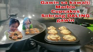 GAWIN MO ITO SA KAWALI:MARBLE CUPCAKES SOBRANG DALING GAWIN NONOVEN EASY RECIPE