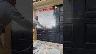 Diy Painting - Garage doors - Spray Painting Techniques