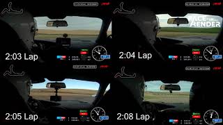 Lap Comparison Video HPR 203 vs 204 vs 205 vs 208