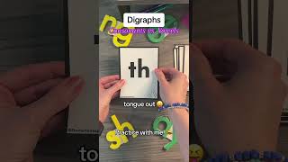 💜 Digraphs: Consonants vs. Vowels #scienceofreading #digraphs #lettersounds #learntoread #english