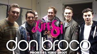 DON BROCO 'Priorities' video shoot with Life Of Si (Simon Feilder, Sy Thomas)