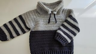 Crochet #64 How to crochet a pullover for boys