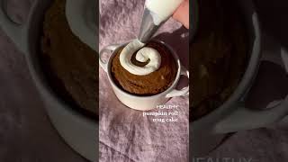 Healthy Pumpkin Roll Mugcake tiktok oatsfairy