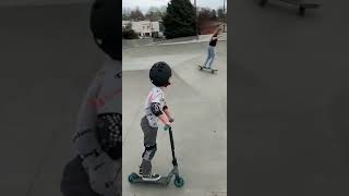 Ozzy 🤣🤣 #7yearsold #scooter #nitrocircus #scootertricks #vans #grind #undialed #tricks #sponsorme