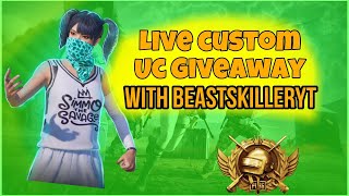 LIVE CUSTOM ROOM WITH BEASTSKILLERYT || pubg Live