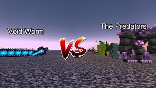 Void Worm vs The Predators  Minecraft  Mob Battle