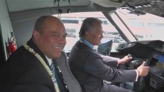 New Air Tahiti Nui 787 Dreamliner arrival in Auckland (HEVC 4K)