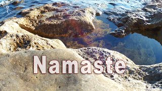 Good Morning Meditation, Namaste Yoga Spiritual Awakening with Seashore Stone