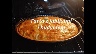 TARTA Z JABŁKAMI I BUDYNIEM SMACZNY DESER DO KAWY