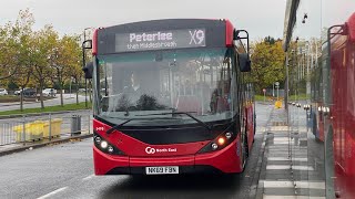 DIVERSON Go North East Riverside Based Envrio 200MMC 5498 On The X9 To Middlesbrough