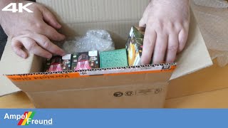 [4K] Unboxing: SYLVANIA coloured LED Filament light bulbs